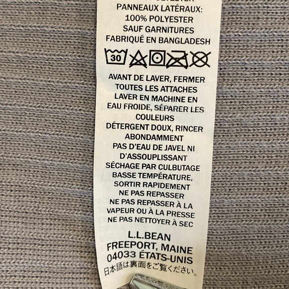 LL Bean Classic Zip Front Lightly Quilted Vest Silver Gray Women’s Petite Small - Picture 9 of 12